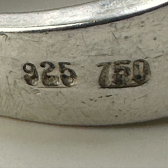 Lagos Vintage Caviar Gold & Silver Fluted Ring Size 7 - Picture 8 of 11